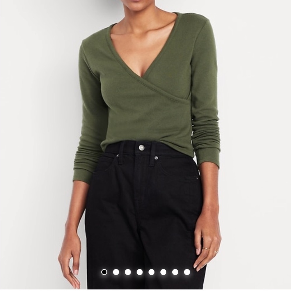 TALL NWT BOGO Old‎ Navy Olive Green and Gray Wrap Sweater